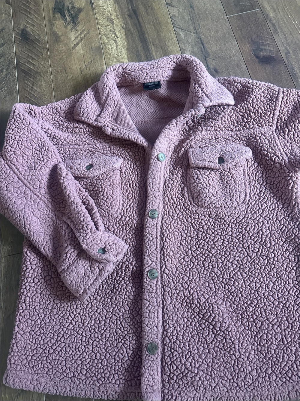 Women's Cozy Sherpa Jacket - Mauve